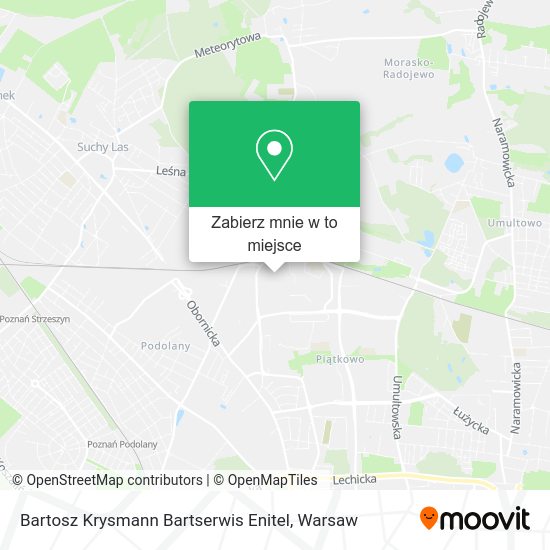 Mapa Bartosz Krysmann Bartserwis Enitel