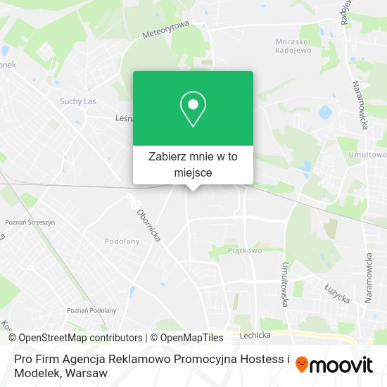 Mapa Pro Firm Agencja Reklamowo Promocyjna Hostess i Modelek