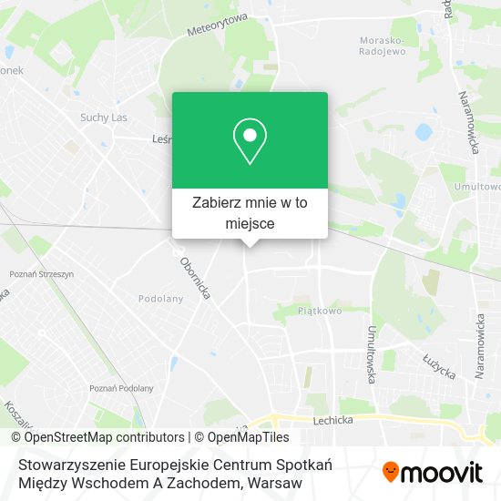 Mapa Stowarzyszenie Europejskie Centrum Spotkań Między Wschodem A Zachodem