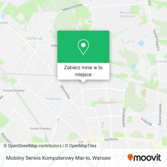 Mapa Mobilny Serwis Komputerowy Mar-Io