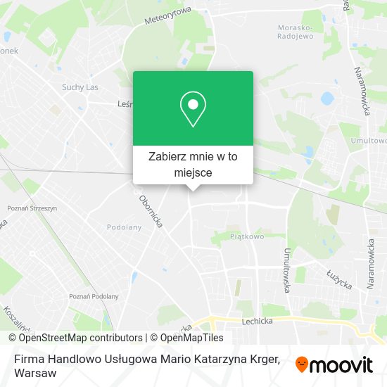 Mapa Firma Handlowo Usługowa Mario Katarzyna Krger