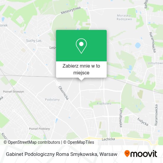 Mapa Gabinet Podologiczny Roma Smykowska