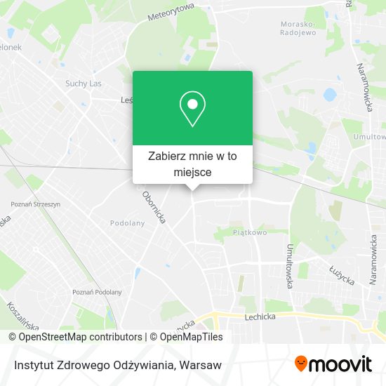 Mapa Instytut Zdrowego Odżywiania