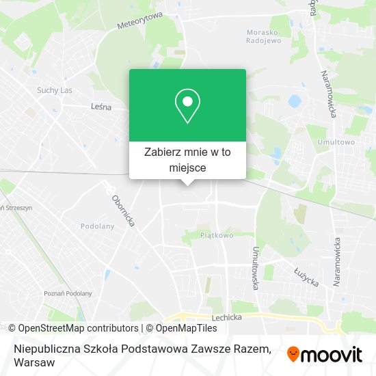 Mapa Niepubliczna Szkoła Podstawowa Zawsze Razem