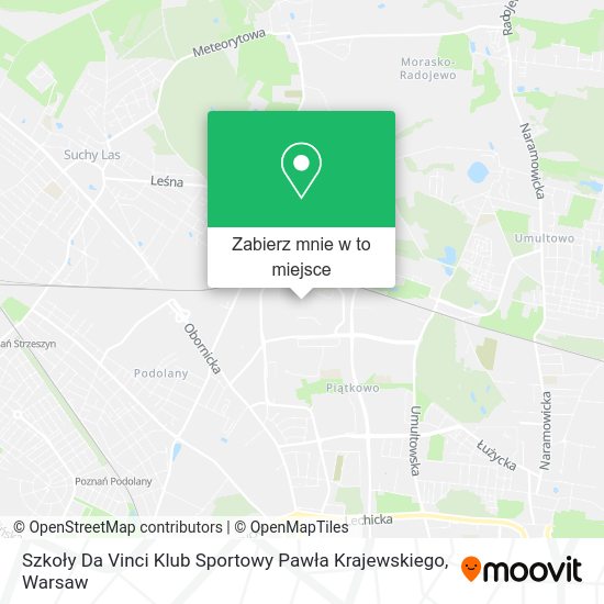 Mapa Szkoły Da Vinci Klub Sportowy Pawła Krajewskiego