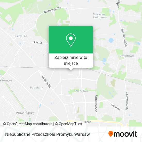 Mapa Niepubliczne Przedszkole Promyki