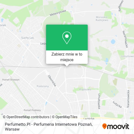 Mapa Perfumetto.Pl - Perfumeria Internetowa Poznań