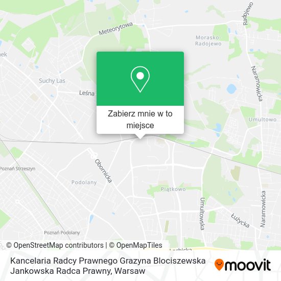 Mapa Kancelaria Radcy Prawnego Grazyna Blociszewska Jankowska Radca Prawny