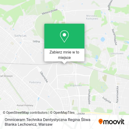 Mapa Omniceram Technika Dentystyczna Regina Śliwa Blanka Lechowicz