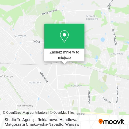 Mapa Studio Tn Agencja Reklamowo-Handlowa. Małgorzata Chajkowska-Napadło