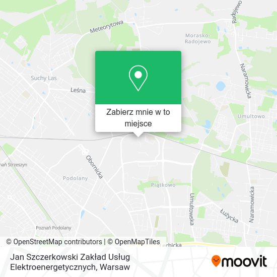 Mapa Jan Szczerkowski Zakład Usług Elektroenergetycznych