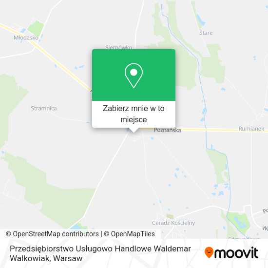 Mapa Przedsiębiorstwo Usługowo Handlowe Waldemar Walkowiak