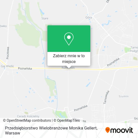 Mapa Przedsiębiorstwo Wielobranżowe Monika Gellert