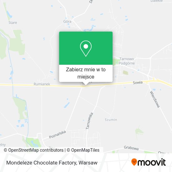 Mapa Mondeleze Chocolate Factory