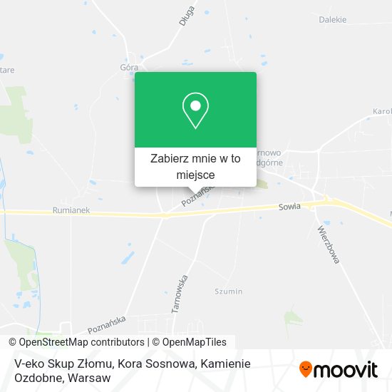 Mapa V-eko Skup Złomu, Kora Sosnowa, Kamienie Ozdobne