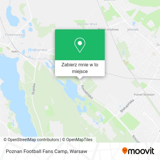 Mapa Poznan Football Fans Camp