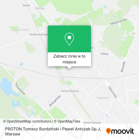 Mapa PROTON Tomasz Burdziński i Paweł Antczak Sp.J