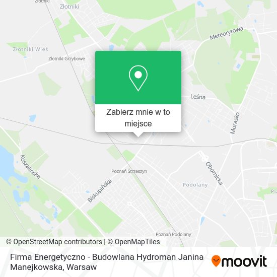 Mapa Firma Energetyczno - Budowlana Hydroman Janina Manejkowska