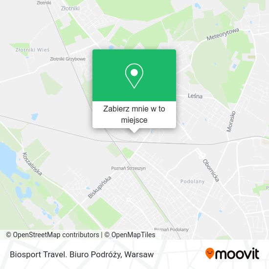 Mapa Biosport Travel. Biuro Podróży