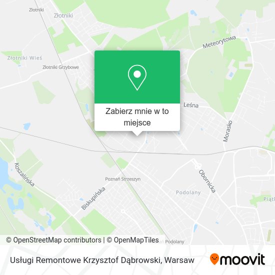 Mapa Usługi Remontowe Krzysztof Dąbrowski