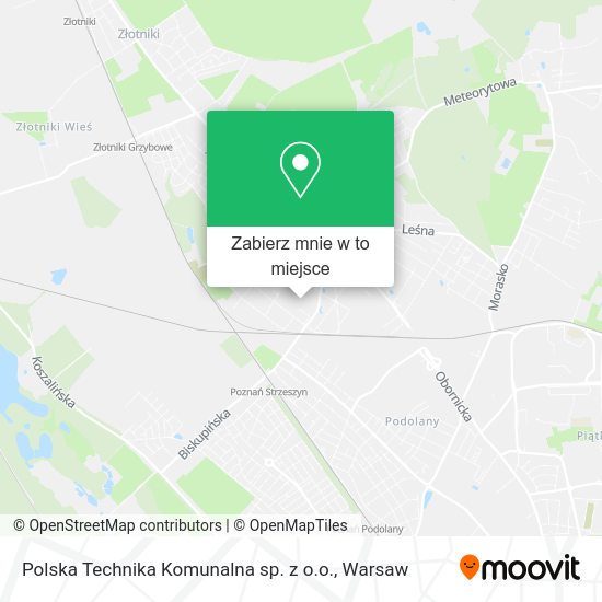 Mapa Polska Technika Komunalna sp. z o.o.