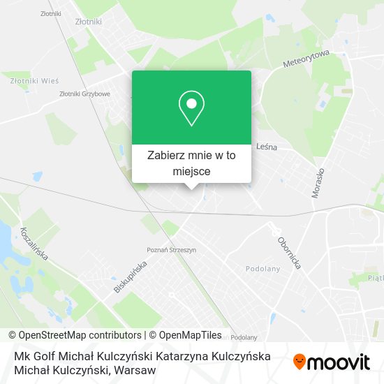 Mapa Mk Golf Michał Kulczyński Katarzyna Kulczyńska Michał Kulczyński