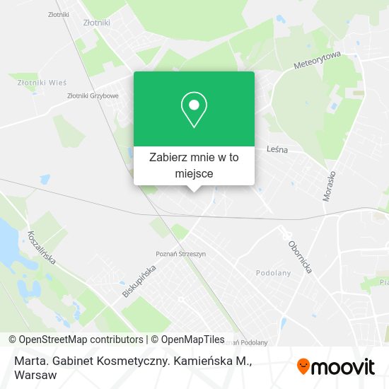 Mapa Marta. Gabinet Kosmetyczny. Kamieńska M.