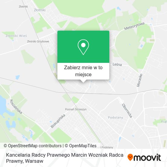 Mapa Kancelaria Radcy Prawnego Marcin Wozniak Radca Prawny