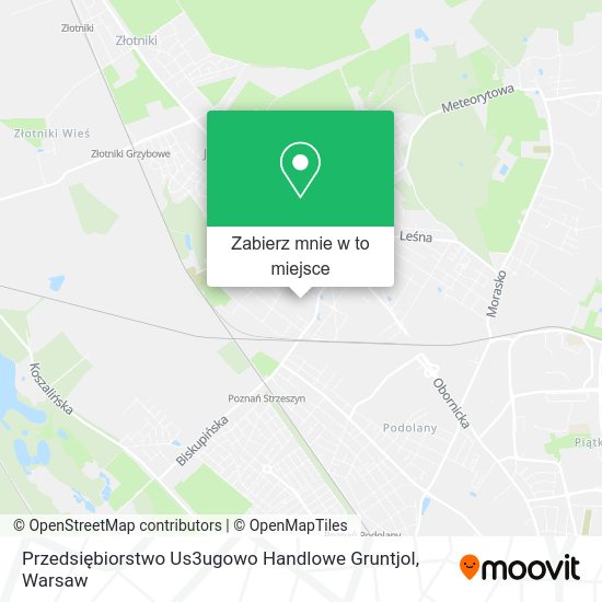 Mapa Przedsiębiorstwo Us3ugowo Handlowe Gruntjol