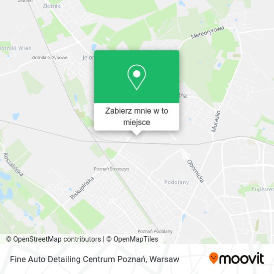 Mapa Fine Auto Detailing Centrum Poznań