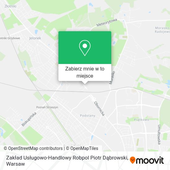 Mapa Zakład Usługowo-Handlowy Robpol Piotr Dąbrowski