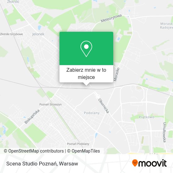 Mapa Scena Studio Poznań