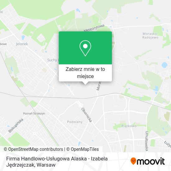 Mapa Firma Handlowo-Usługowa Alaska - Izabela Jędrzejczak