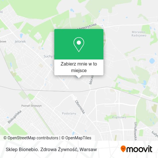 Mapa Sklep Bionebio. Zdrowa Żywność