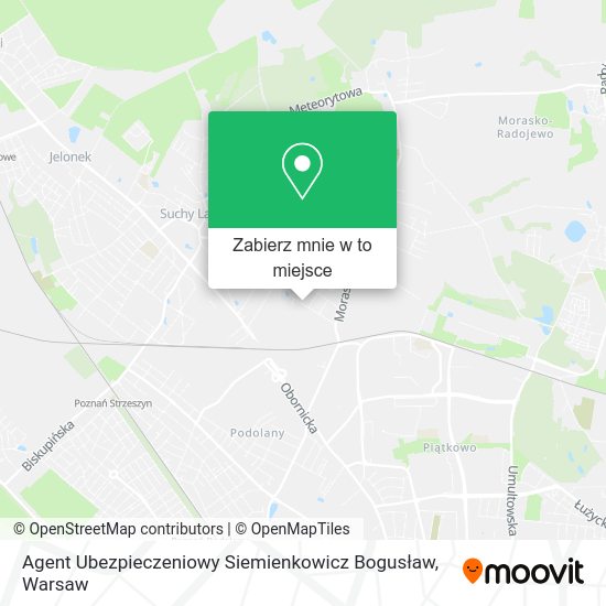 Mapa Agent Ubezpieczeniowy Siemienkowicz Bogusław