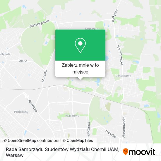 Mapa Rada Samorządu Studentów Wydziału Chemii UAM