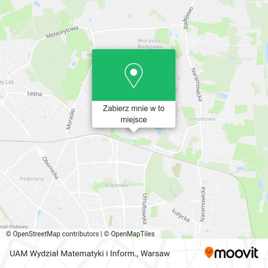 Mapa UAM Wydział Matematyki i Inform.