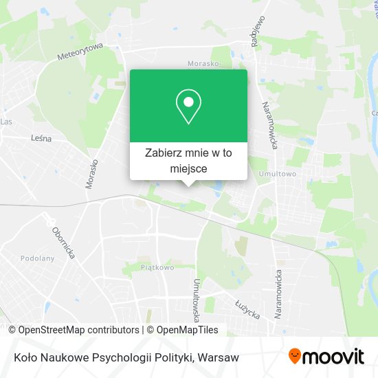 Mapa Koło Naukowe Psychologii Polityki