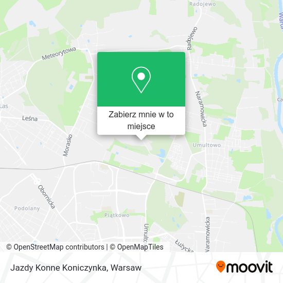 Mapa Jazdy Konne Koniczynka