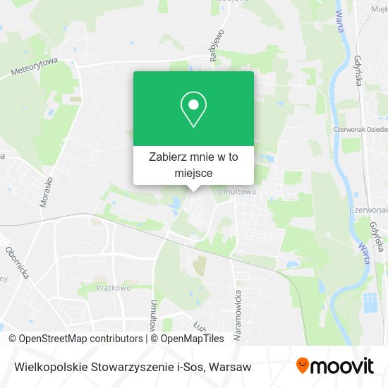 Mapa Wielkopolskie Stowarzyszenie i-Sos