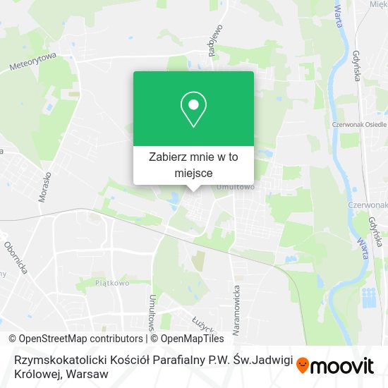 Mapa Rzymskokatolicki Kościół Parafialny P.W. Św.Jadwigi Królowej