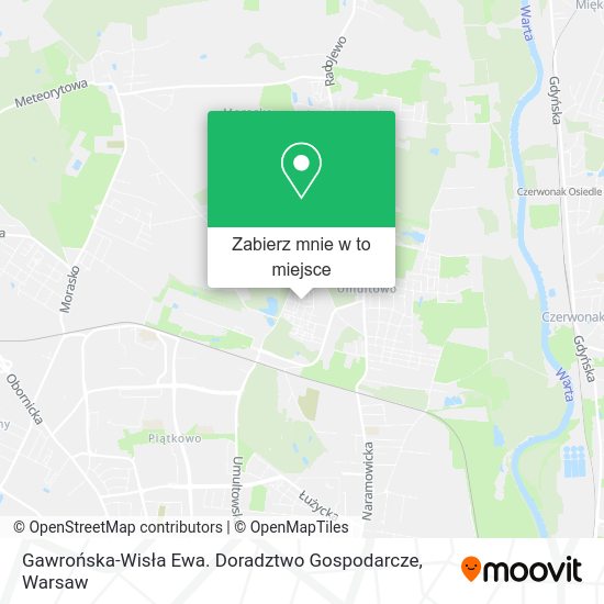 Mapa Gawrońska-Wisła Ewa. Doradztwo Gospodarcze