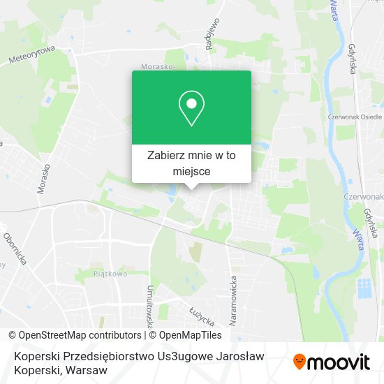 Mapa Koperski Przedsiębiorstwo Us3ugowe Jarosław Koperski