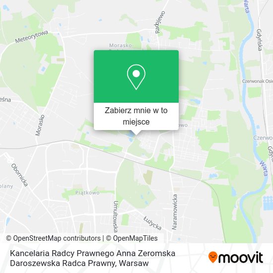 Mapa Kancelaria Radcy Prawnego Anna Zeromska Daroszewska Radca Prawny