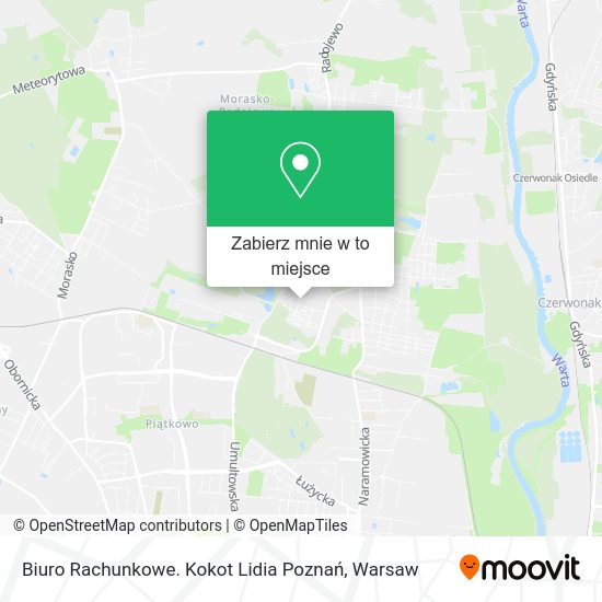 Mapa Biuro Rachunkowe. Kokot Lidia Poznań