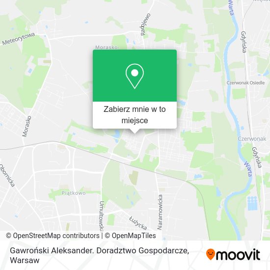 Mapa Gawroński Aleksander. Doradztwo Gospodarcze