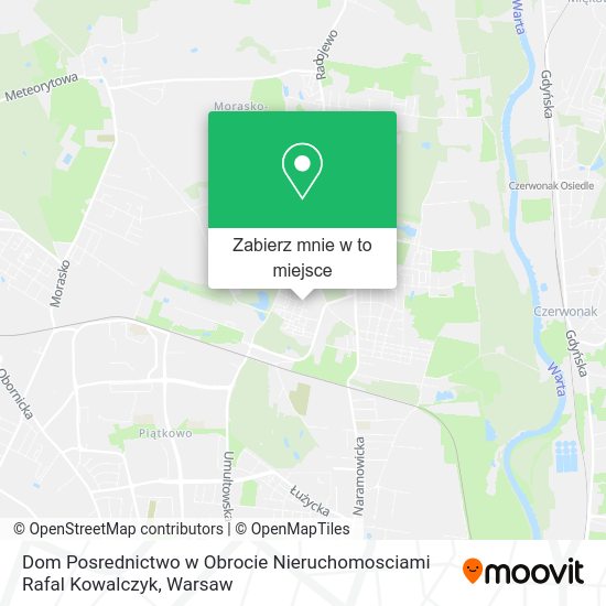 Mapa Dom Posrednictwo w Obrocie Nieruchomosciami Rafal Kowalczyk