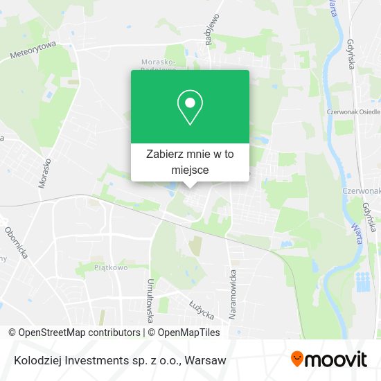 Mapa Kolodziej Investments sp. z o.o.