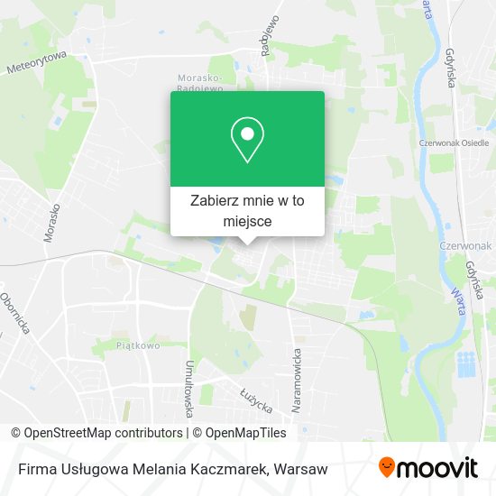 Mapa Firma Usługowa Melania Kaczmarek