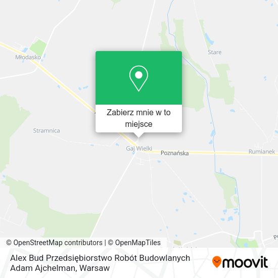 Mapa Alex Bud Przedsiębiorstwo Robót Budowlanych Adam Ajchelman